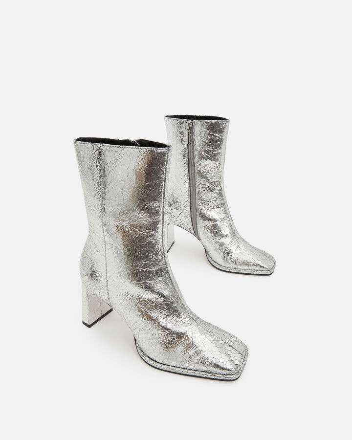 ANKLE BOOTS PERNILLA COW LEATHER SILVER