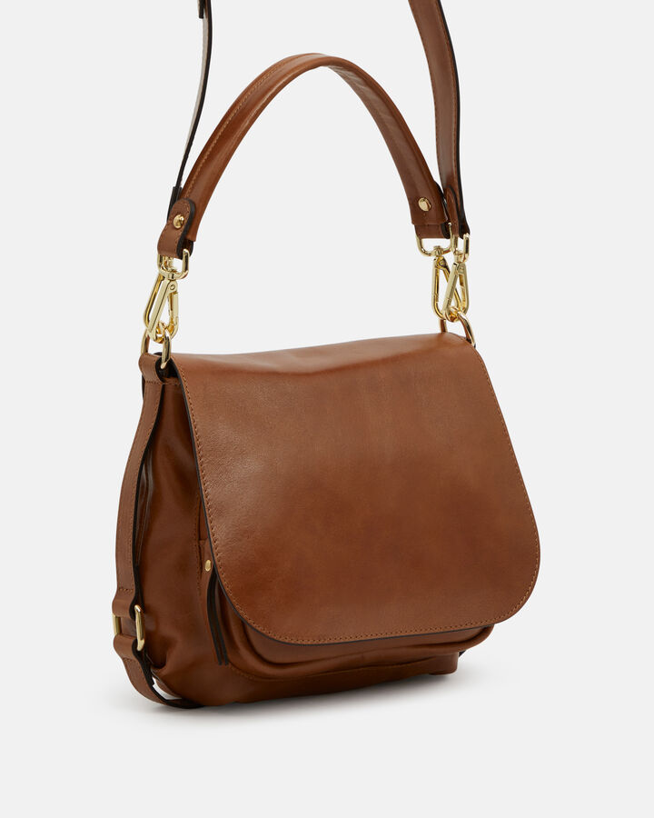 TWO WAY BAG CELICIA COW LEATHER CAMEL