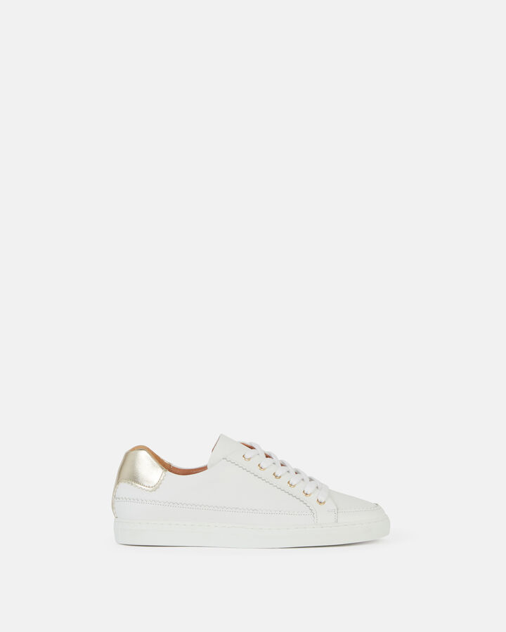 TRAINER SHAO COW LEATHER WHITE