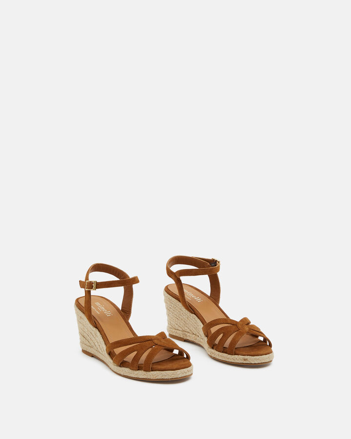 SANDAL TERENSSE GOAT LEATHER LEATHER BROWN