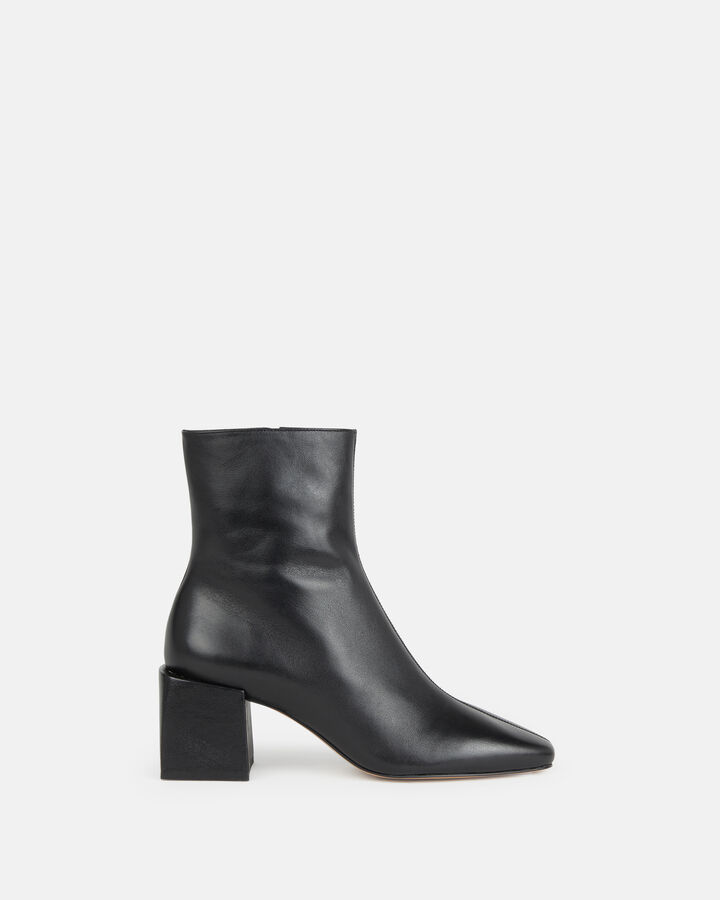 ANKLE BOOTS PHYBIE COW LEATHER BLACK
