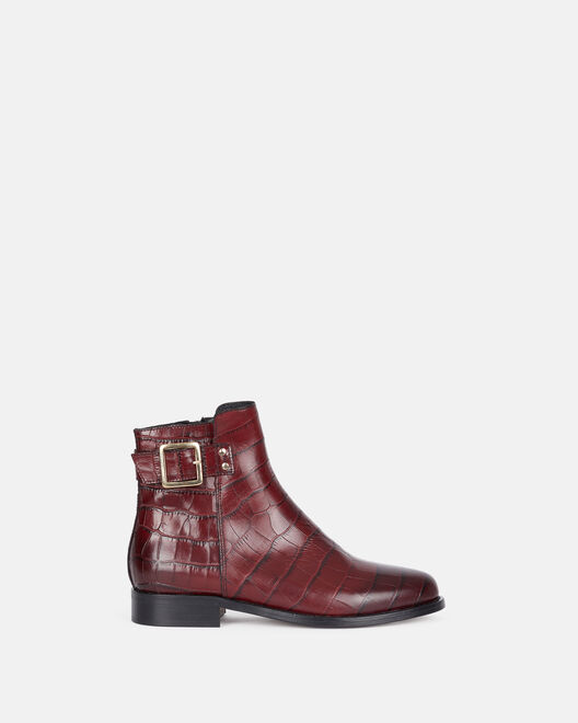 ANKLE BOOTS - ANSELLE, BURGUNDY
