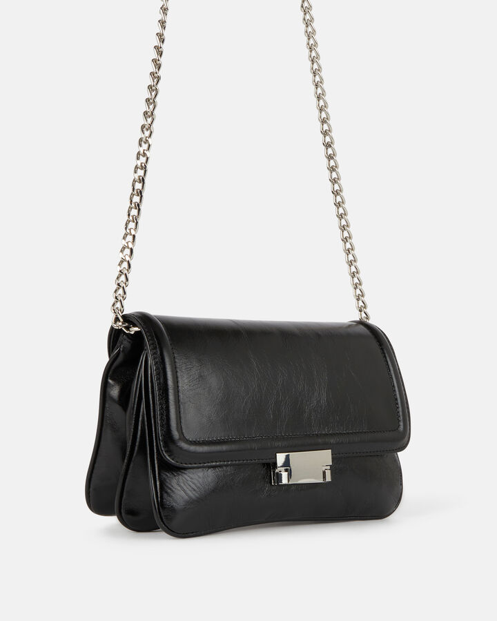 CROSS-BODY BAG REMICIA COW LEATHER BLACK