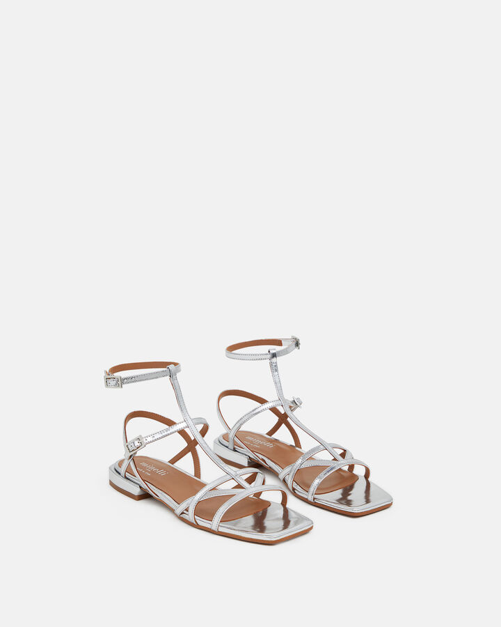 SANDAL EMHILIA COW LEATHER SILVER