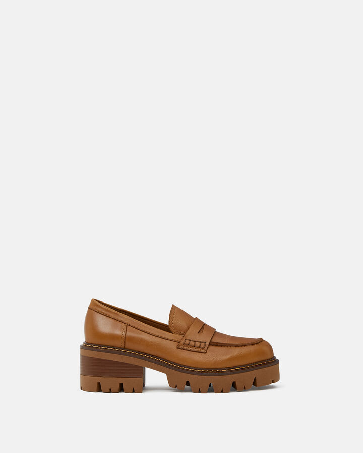 LOAFER HIVANA CALF LEATHER LEATHER BROWN