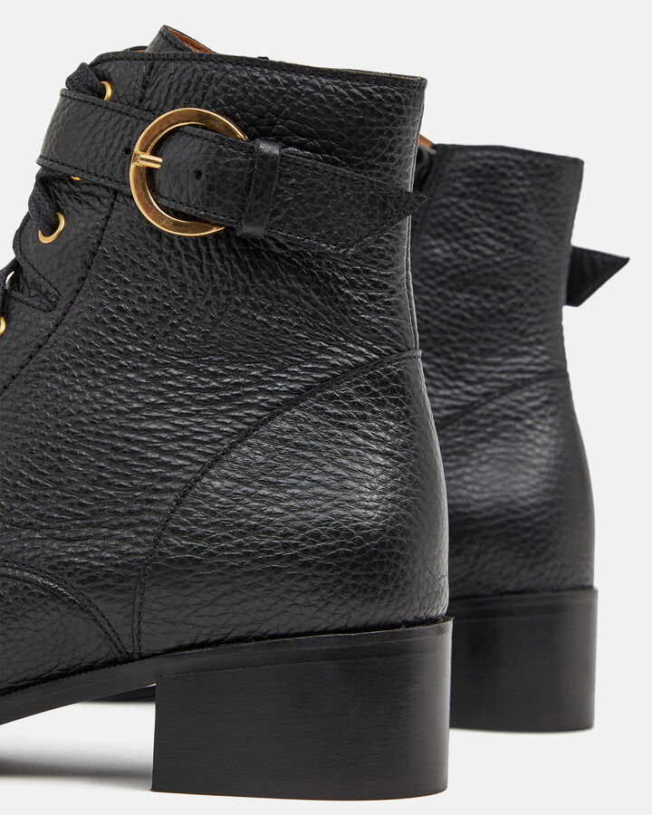 ANKLE BOOTS AGUSTINE CALF LEATHER BLACK