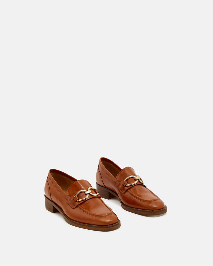 LOAFER ENGELA CALF LEATHER LEATHER BROWN