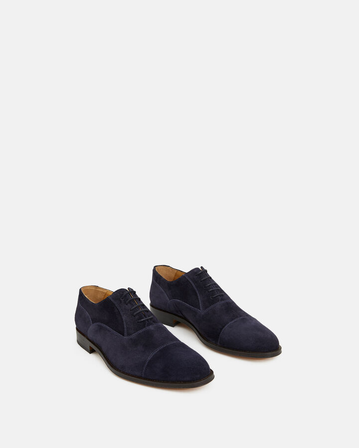 OXFORD SHOE TAMILE CALF LEATHER NAVY BLUE