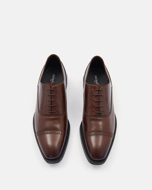 OXFORD SHOE MENDERO, LEATHER BROWN