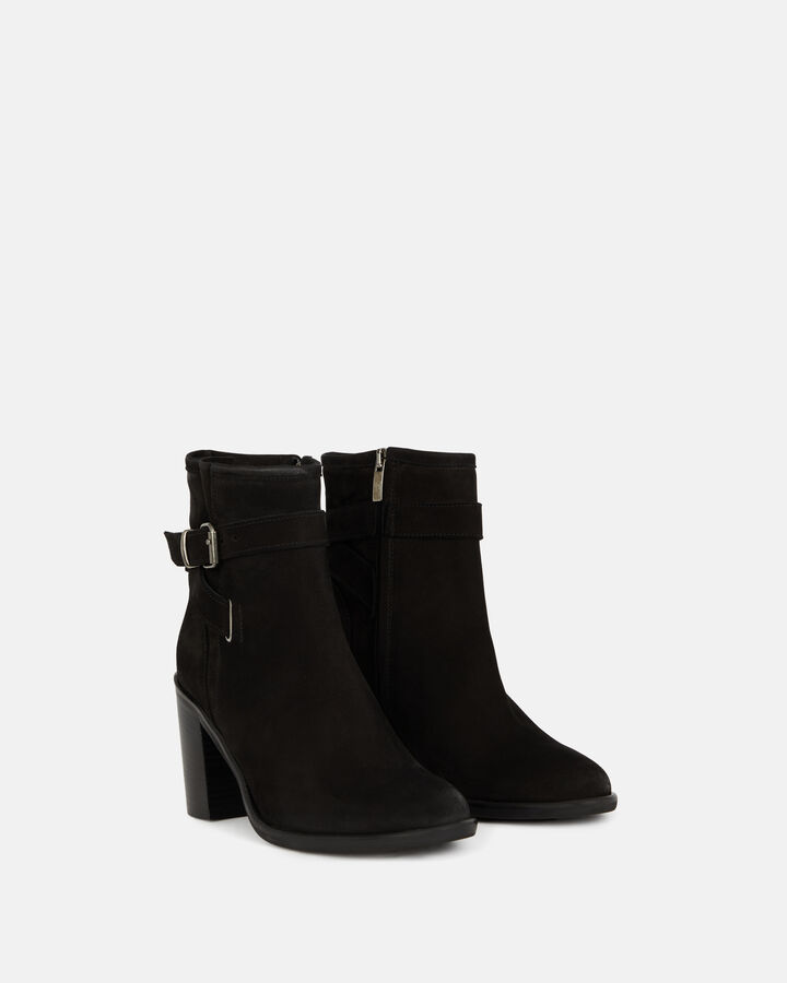 ANKLE BOOTS THEANA COW LEATHER BLACK