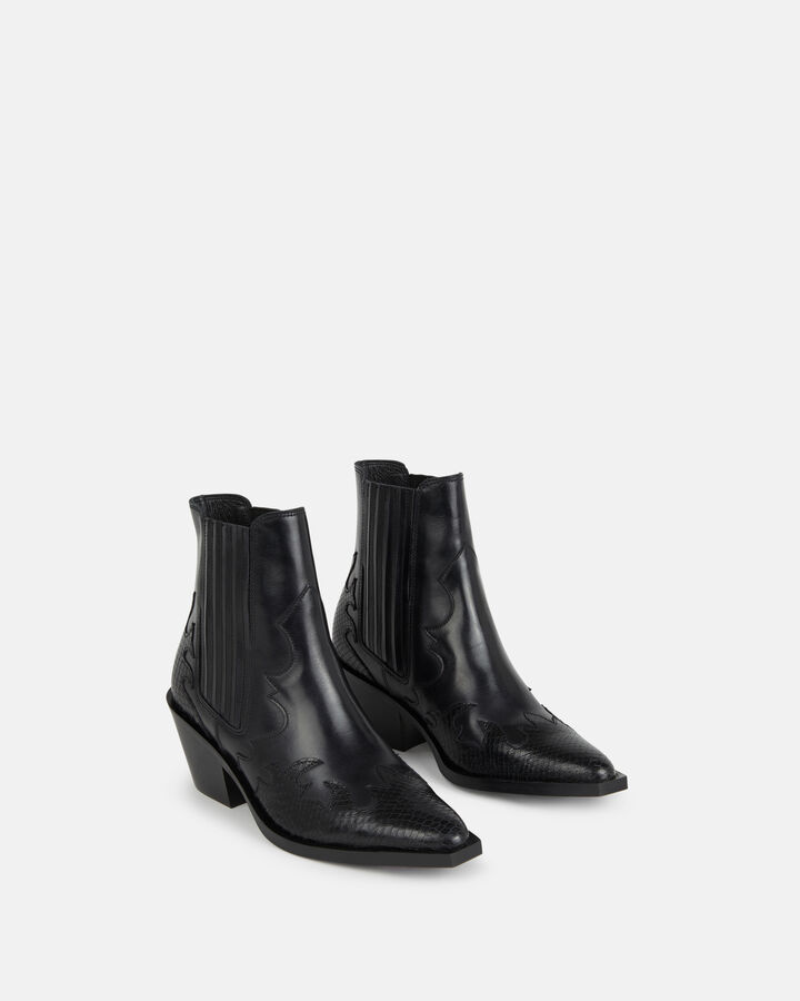 ANKLE BOOTS PALICIA CALF LEATHER BLACK