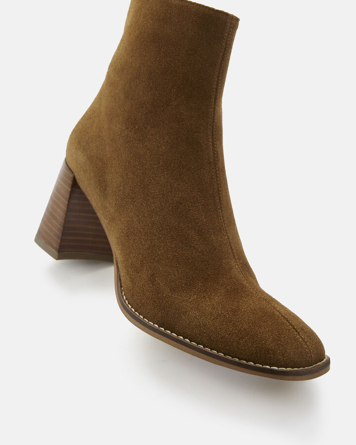 ANKLE BOOTS PHILBERTA/VEL CALF LEATHER LEATHER BROWN