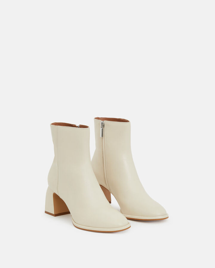 ANKLE BOOTS PAOLLINA COW LEATHER ECRU
