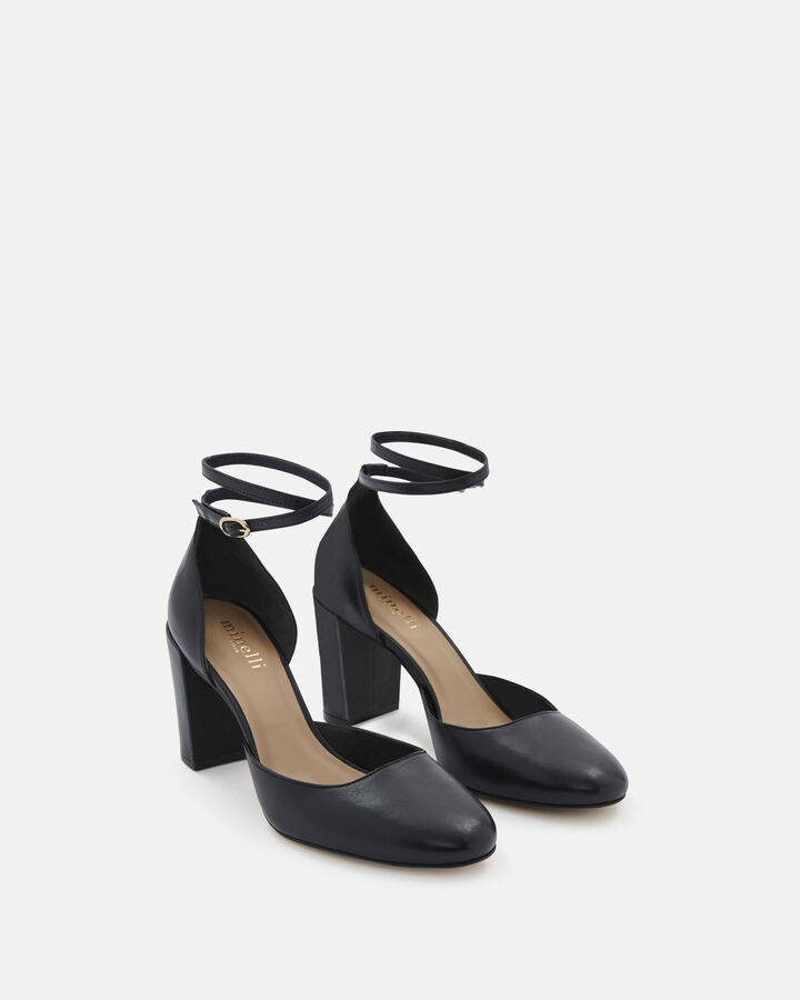 HEEL KALIOPE COW LEATHER BLACK