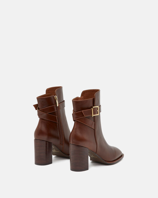 ANKLE BOOTS - LYNDA, BROWN