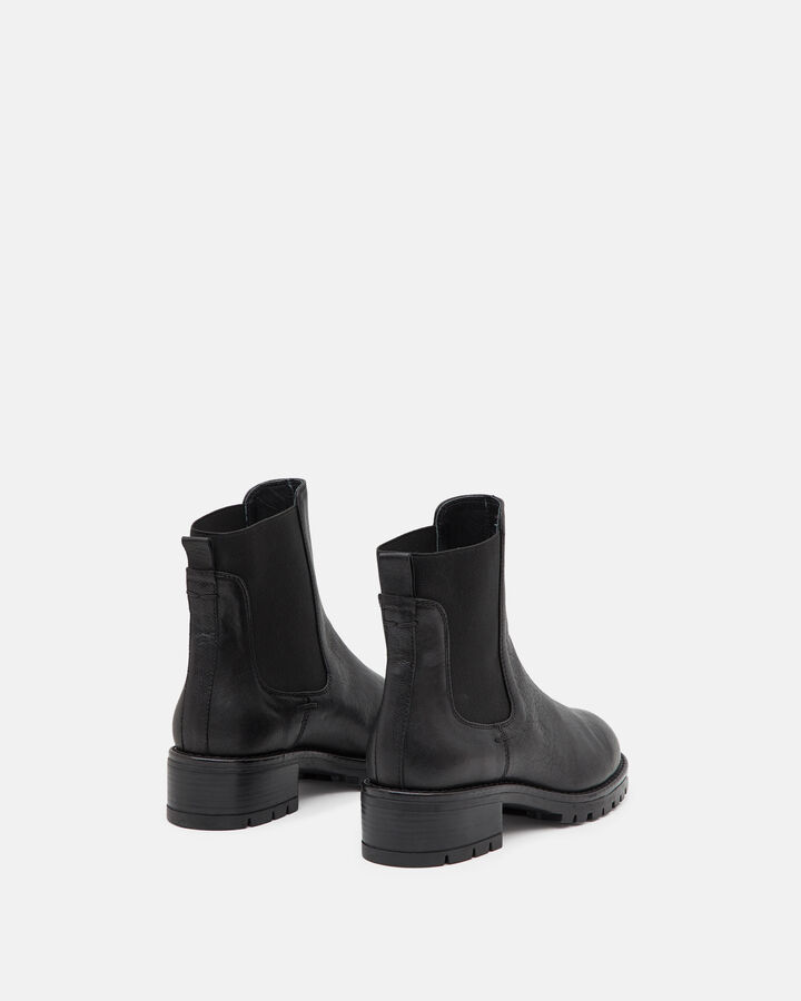 ANKLE BOOTS SOLVAG CALF LEATHER BLACK