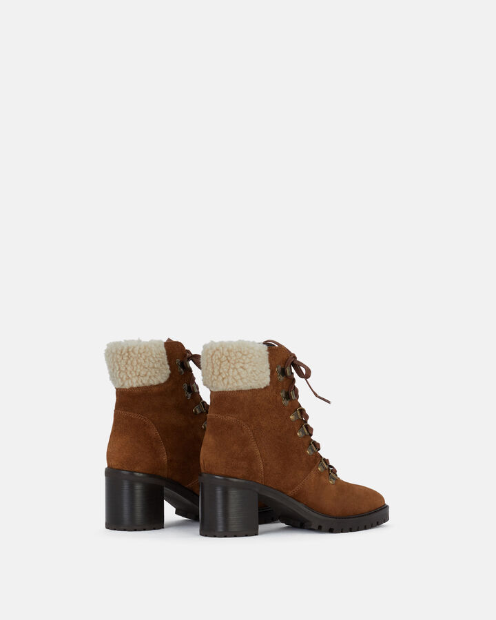 ANKLE BOOTS TEYANA CALF SUEDE LEATHER BROWN