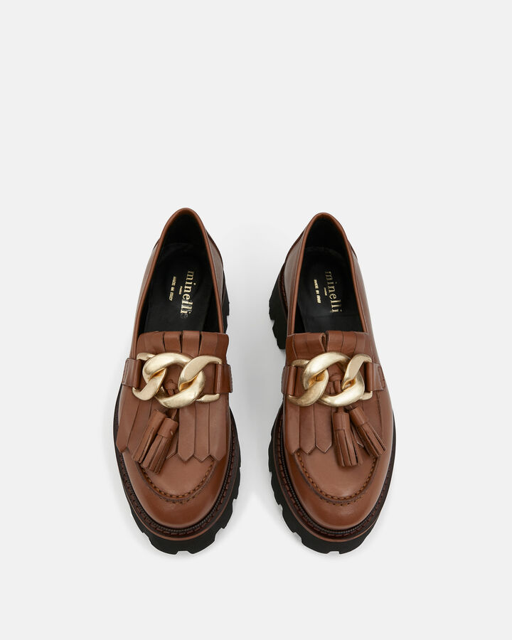 LOAFER HYLLIA SHEEP LEATHER BROWN