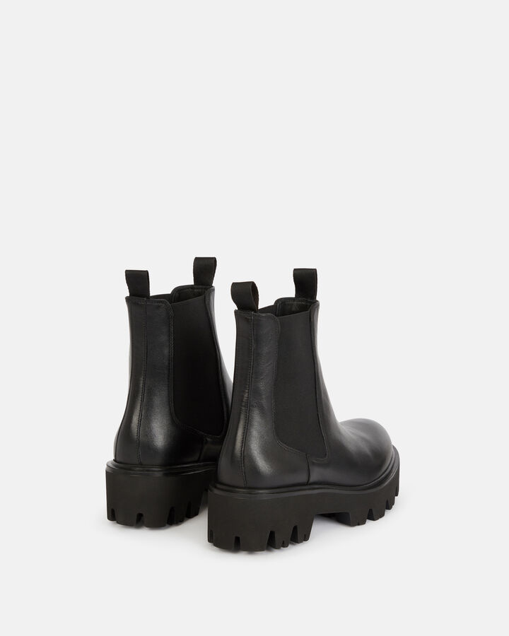 ANKLE BOOTS FANCHY CALF LEATHER BLACK