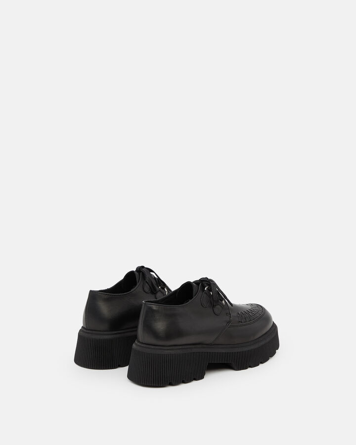 CREEPERS HELIE COW LEATHER BLACK