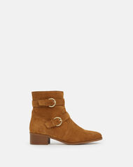 ANKLE BOOTS EDIORA, LEATHER BROWN