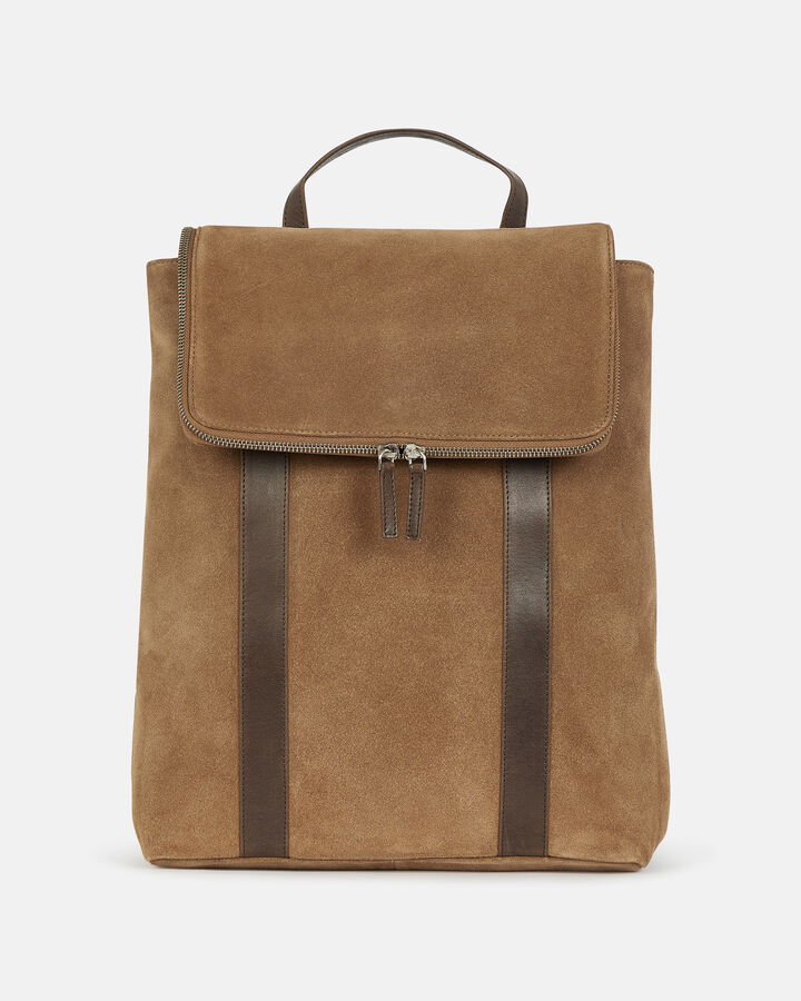 BACKPACK CYRANO LEATHER COGNAC BROWN