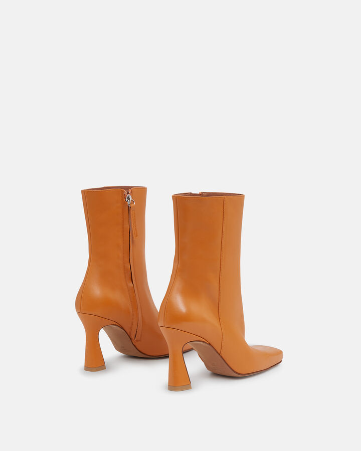 ANKLE BOOTS PRICILLE COW LEATHER ORANGE