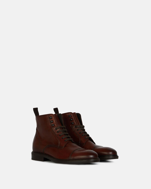 ANKLE BOOTS - ISSAGA, COGNAC