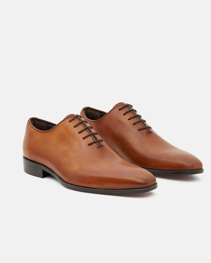 OXFORD SHOE SANTIAGO CALF LEATHER LEATHER BROWN