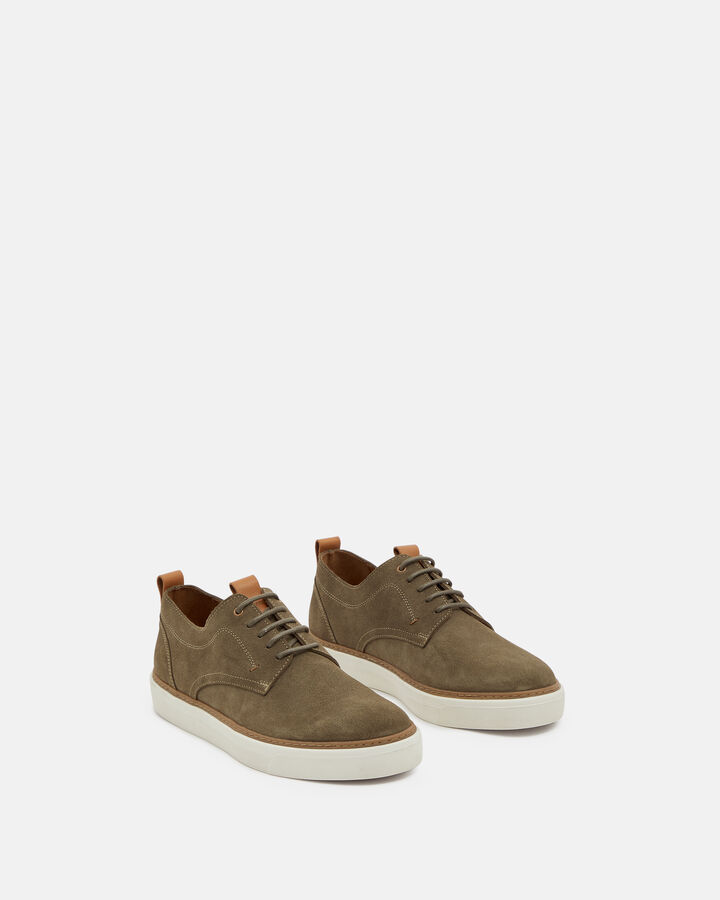 DERBY SHOE NOLAN COW LEATHER ARMY GREEN