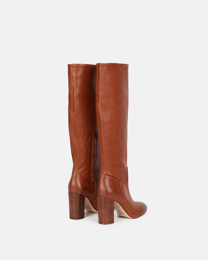 BOOTS JULYNE null LEATHER BROWN