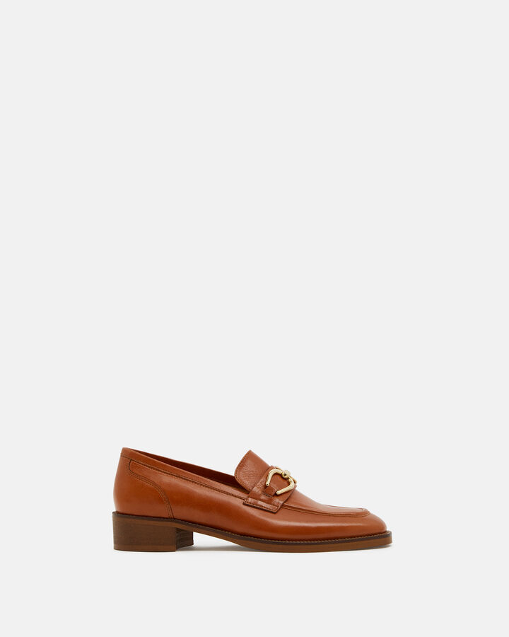 LOAFER ENGELA CALF LEATHER LEATHER BROWN