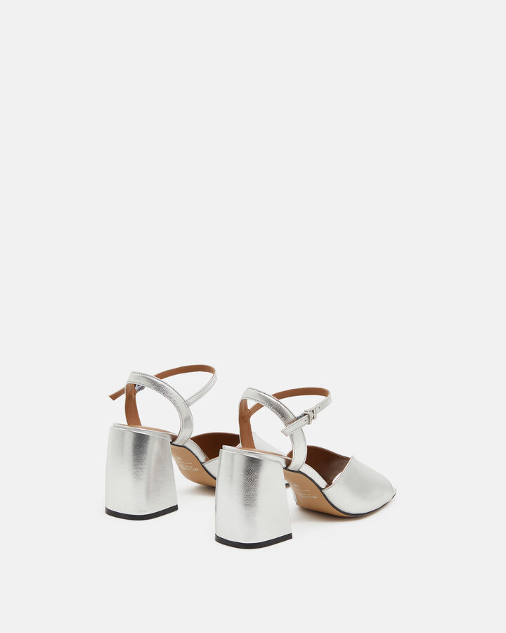 SANDAL LEONTINE COW LEATHER SILVER