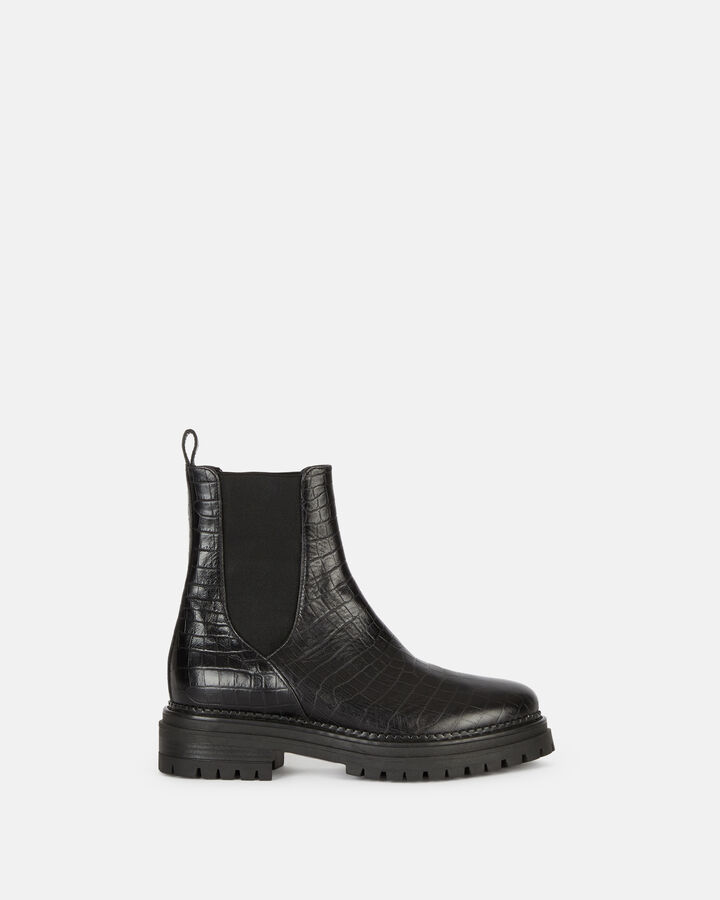 ANKLE BOOTS ANDRYA GOAT LEATHER BLACK