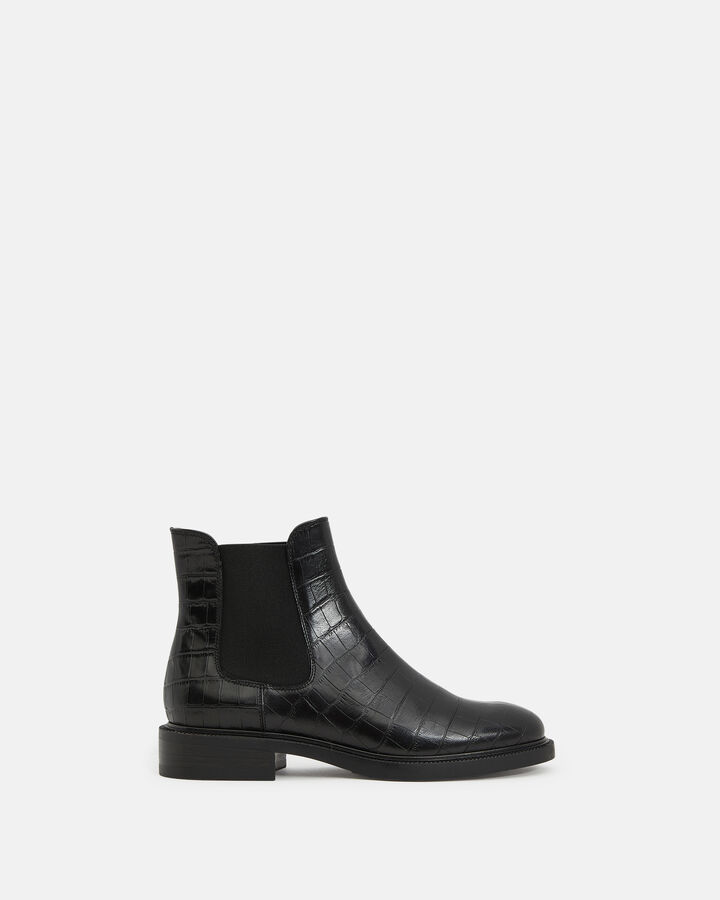 ANKLE BOOTS ELINNA CALF LEATHER BLACK