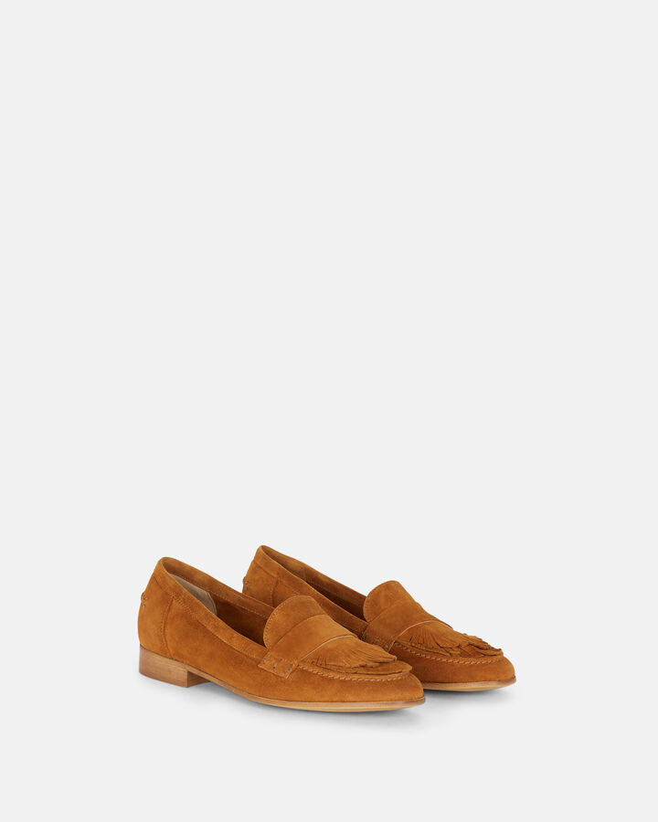 LOAFER GABIA GOAT SUEDE LEATHER BROWN
