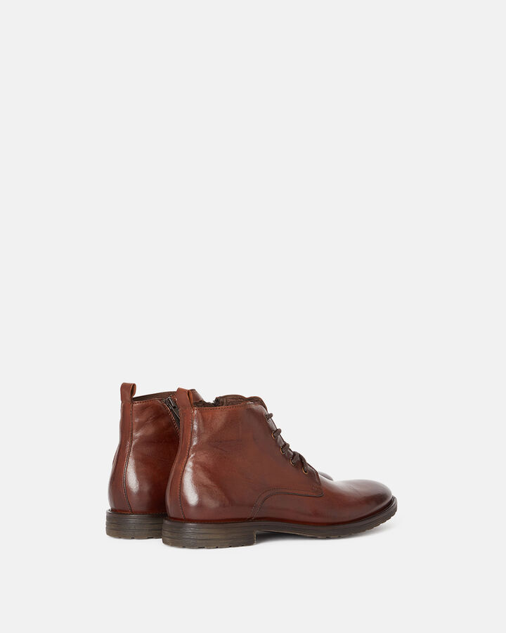 ANKLE BOOTS BENGUO GOAT LEATHER COGNAC