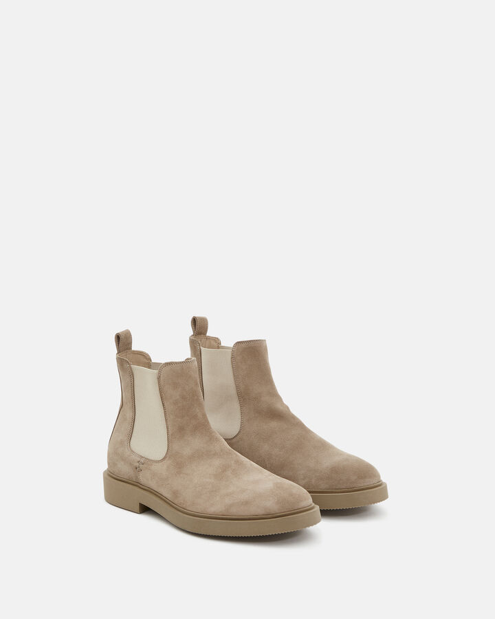 ANKLE BOOTS JORDANE CALF LEATHER BEIGE