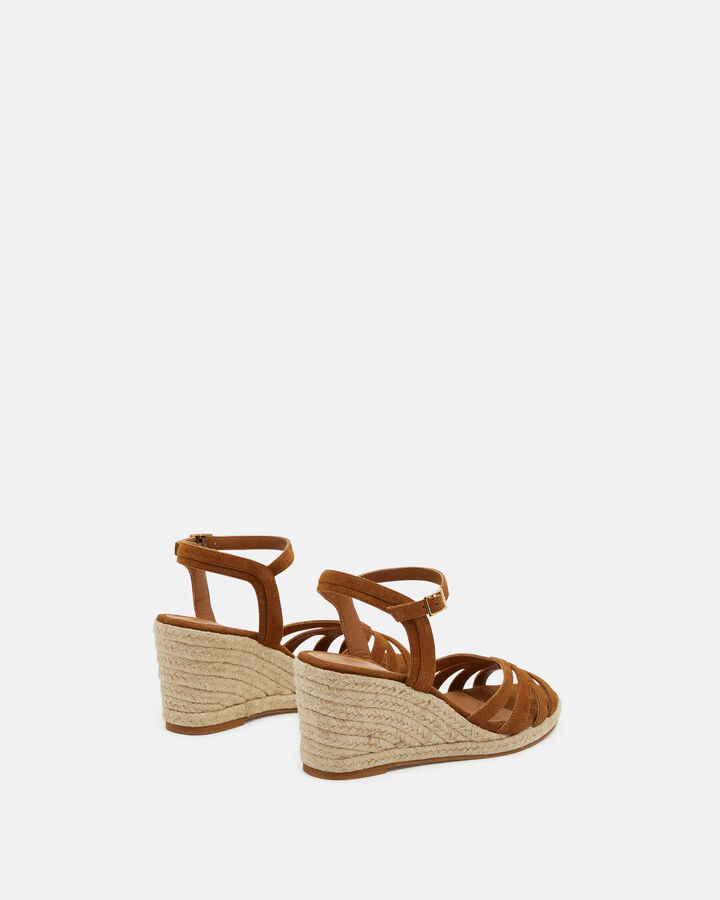SANDAL TERENSSE GOAT LEATHER LEATHER BROWN