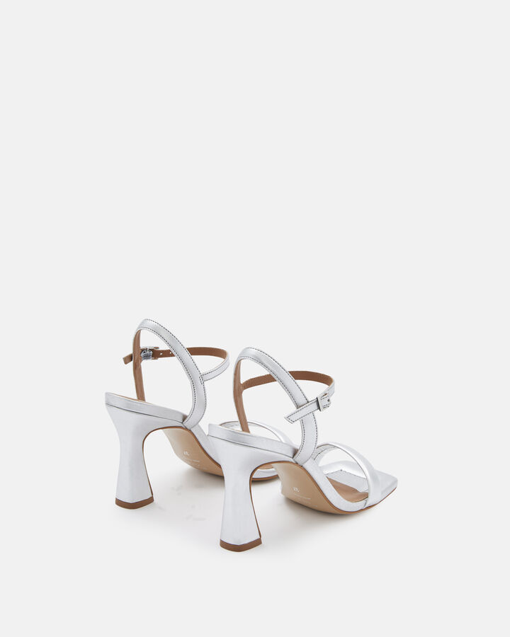 SANDAL LHALE/MET COW LEATHER SILVER